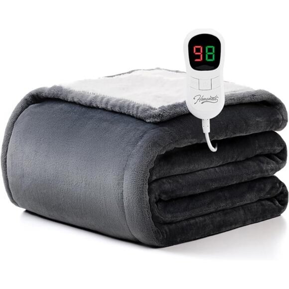 Heated Blanket Electric Throw - 50"x60" Heating Blanket Throw - Picture 1 of 8